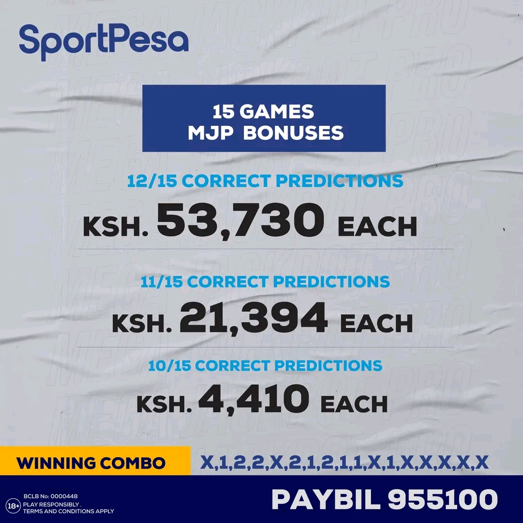 JACKPOT BONUSES » Today sure 10 winning prediction.