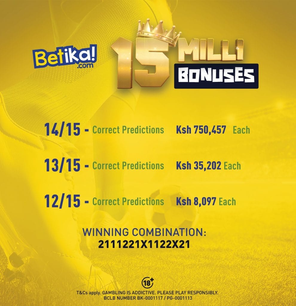 Betika midweek jackpot prediction correct picks