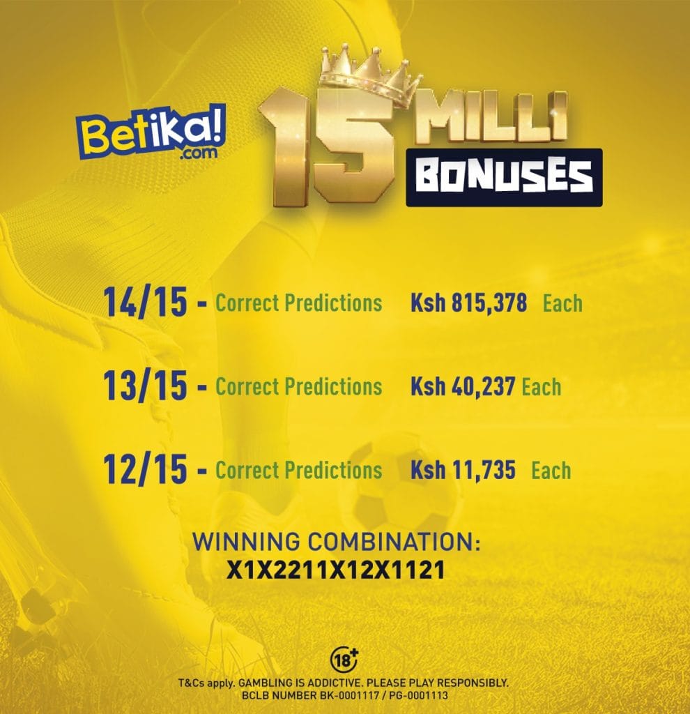 last week betika midweek jackpot bonuses