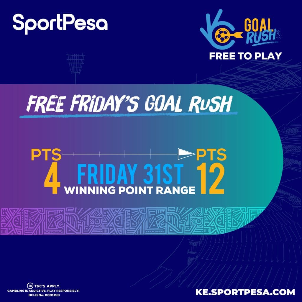 our SportPesa Goal Rush prediction
