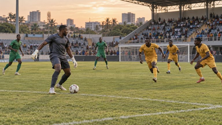 Alt: Footballers pressing a goalkeeper during build-up play